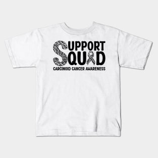 Support Squad Carcinoid Cancer Awareness Kids T-Shirt